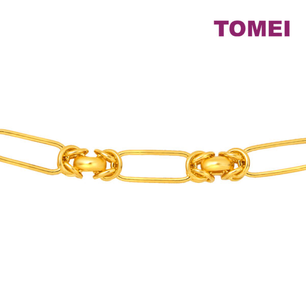 TOMEI Knot Joint Bracelet, Yellow Gold 999