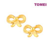 TOMEI Bow Tie Earrings, Yellow Gold 999
