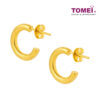 TOMEI Lusso Italia Semi-Hoop Earrings, Yellow Gold 916