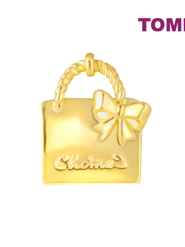 TOMEI Chomel Ladies Handbag Charm, Yellow Gold 916