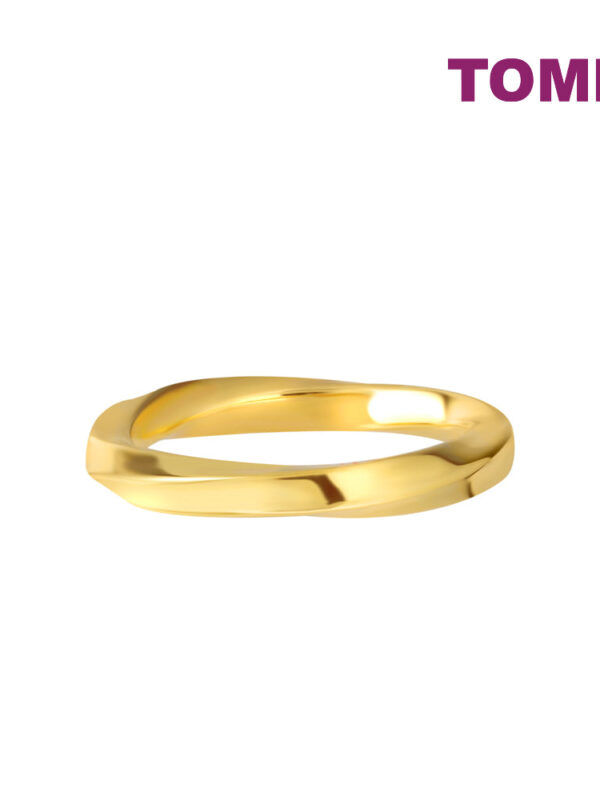TOMEI Lusso Italia Modern Ring, Yellow Gold 916