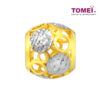 TOMEI Dual-Tone Ball Charm, Yellow Gold 916