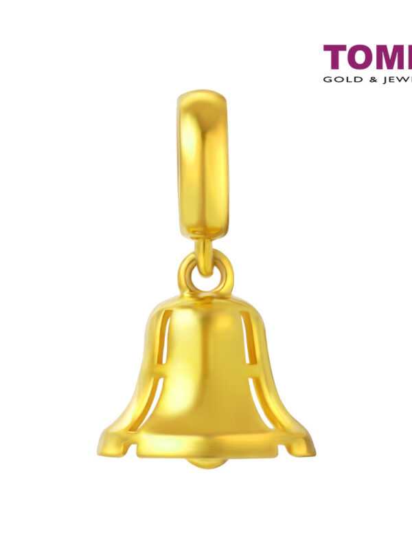 TOMEI Jingle Bell Charm, Yellow Gold 916