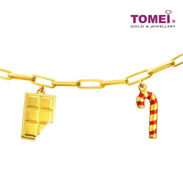 TOMEI Candy And Gingerman Bracelet, Yellow Gold 916