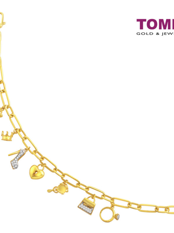 TOMEI Lady Accesorries Bracelet, Yellow Gold 916