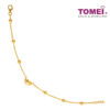 TOMEI Bead and Love Charm Bracelet, Yellow Gold 916