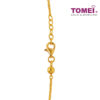 TOMEI Bead and Love Charm Bracelet, Yellow Gold 916