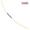 TOMEI Gemstones with Diamond Bracelet, Yellow Gold 375