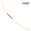 TOMEI Gemstones with Diamond Bracelet, Yellow Gold 375