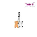 TOMEI Jigsaw Puzzle Charm, White Gold 585 (P5538)