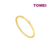 TOMEI Minimalist Bangle, Yellow Gold 916