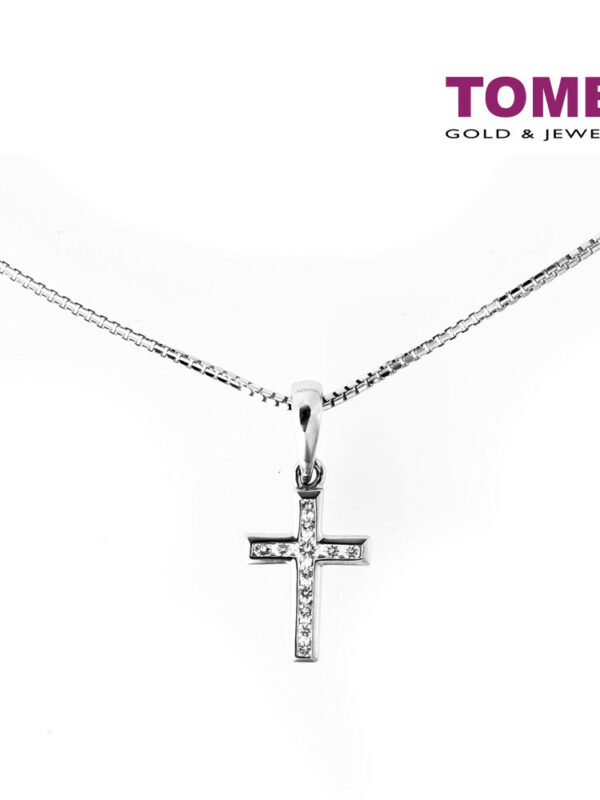 TOMEI Hope and Glory Pendant Set, White Gold 585 (P3344)