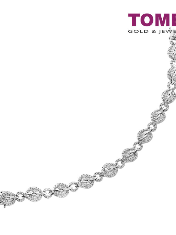 TOMEI Diamond Bracelet, White Gold 750
