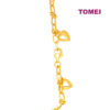 TOMEI Lusso Italia Heart Bracelet, Yellow Gold 916