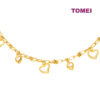 TOMEI Lusso Italia Heart Bracelet, Yellow Gold 916