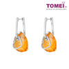 TOMEI Citrine Diamond Earrings, White Gold 750 (E5608CT)
