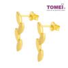TOMEI Leaf Earrings, Yellow Gold 916