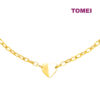 TOMEI Lusso Italia Chain With Heart Bracelet, Yellow Gold 916