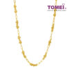 TOMEI Beads and Trace Chain Necklace, Yellow Gold 916