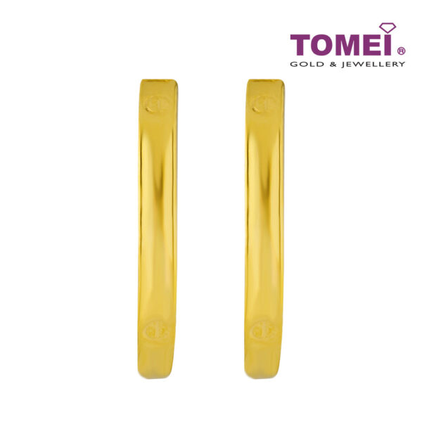 TOMEI Lusso Italia Hoop Earrings, Yellow Gold 916