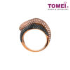 TOMEI Diamonds in Black Ring, Rose Gold 750 (R2378)