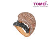 TOMEI Diamonds in Black Ring, Rose Gold 750 (R2378)