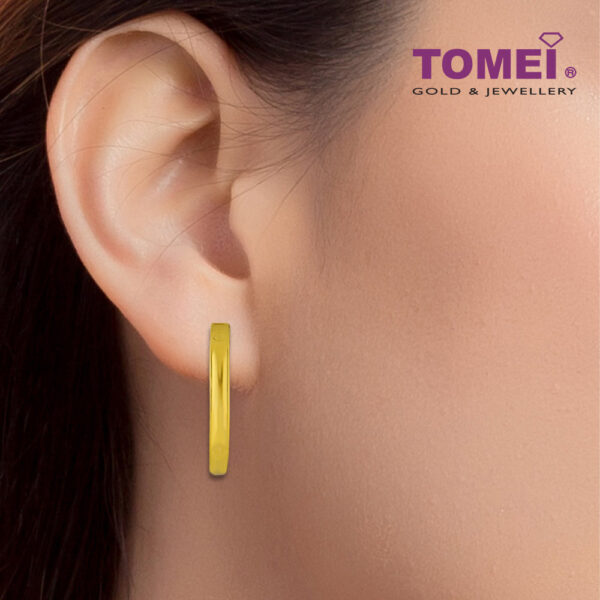 TOMEI Lusso Italia Hoop Earrings, Yellow Gold 916