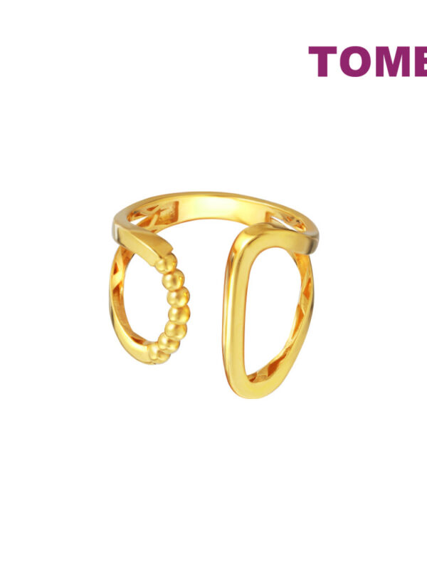 TOMEI Lusso Italia Stylish Ring, Yellow Gold 916