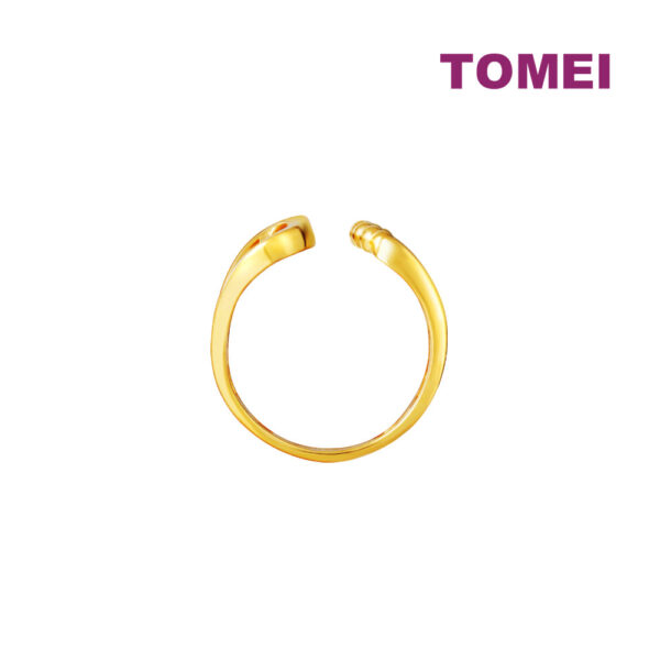 TOMEI Lusso Italia Stylish Ring, Yellow Gold 916