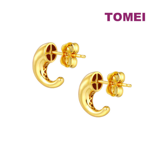 TOMEI Lusso Italia Mini Trunk Earrings, Yellow Gold 916