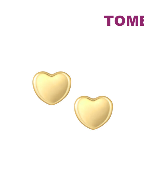 TOMEI Lusso Italia Mini Love Earrings, Yellow Gold 916