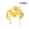 TOMEI Dragon & Phoenix Bangle, Yellow Gold 916