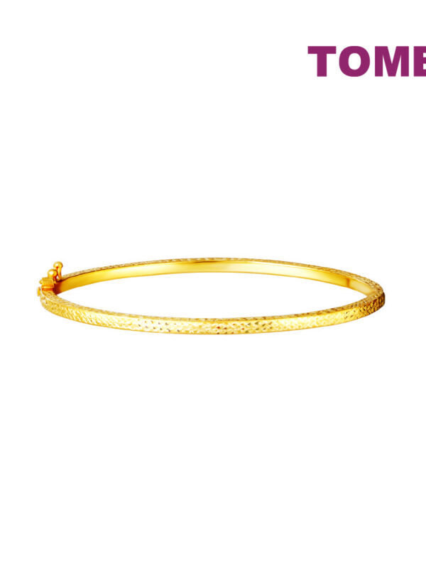 TOMEI Lusso Italia Minimalist Bangle, Yellow Gold 916