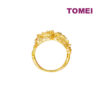 TOMEI Dragon & Phoenix Ring, Yellow Gold 916