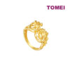 TOMEI Dragon & Phoenix Ring, Yellow Gold 916