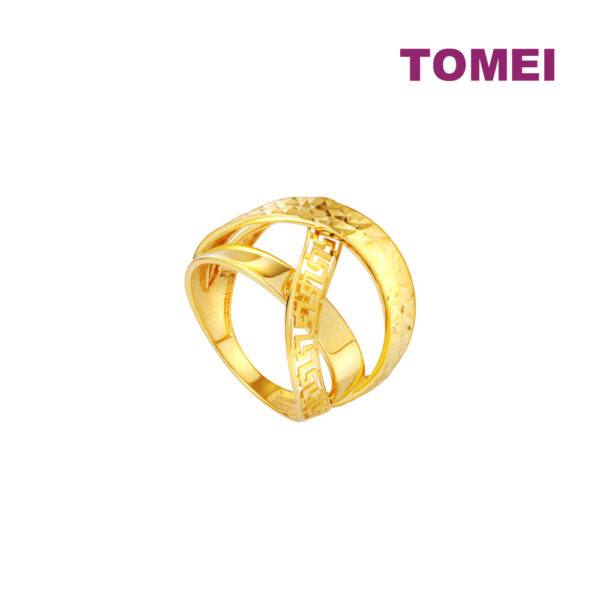 TOMEI Lusso Italia Ring, Yellow Gold 916