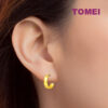 TOMEI Lusso Italia Round Loop Earrings, Yellow Gold 916
