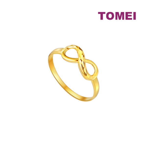TOMEI Infinity Ring, Yellow Gold 916