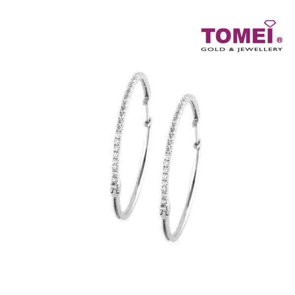 TOMEI Earrings, Diamond White Gold 750 (DQ0021)
