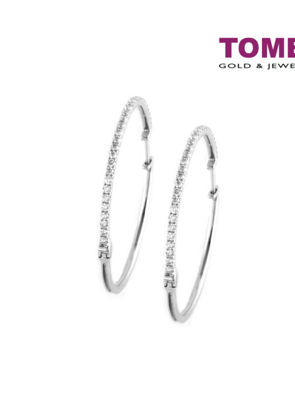 TOMEI Earrings, Diamond White Gold 750 (DQ0021)