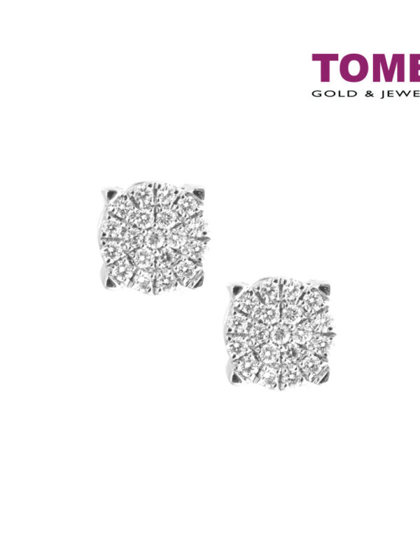 TOMEI Earrings, Diamond White Gold 750 (E1747)