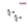 TOMEI Frontispiece of Hearts with Pizzazz Earrings, Diamond White Gold 750 (SB-CE0046)