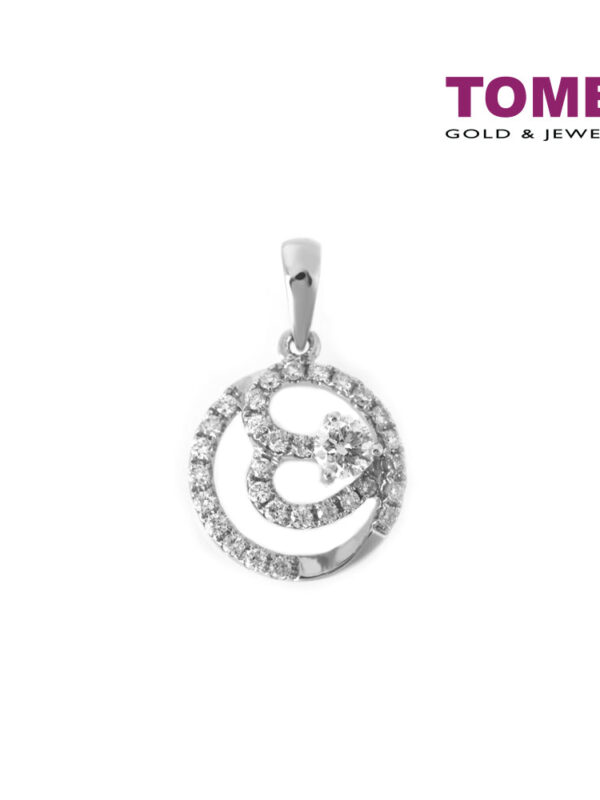 TOMEI Pendant, Diamond White Gold 750 (P3323)