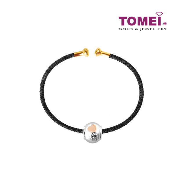 TOMEI Minimalistic Heart Charm, White Gold 585 (P5316/MF300/MF319)