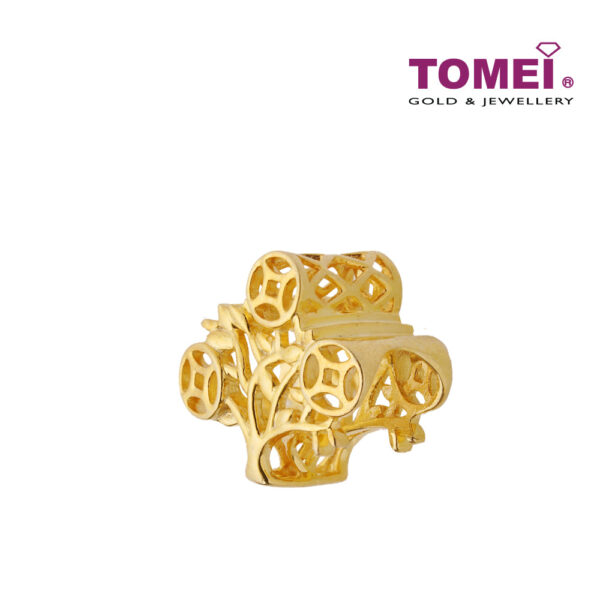 TOMEI Money Tree Charm, Yellow Gold 916