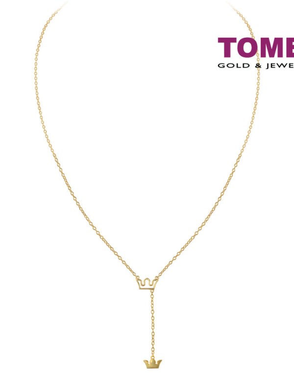 TOMEI Crown Princess Necklace, Yellow Gold 916