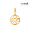 TOMEI Peace and Prosperity pendant, Yellow Gold 916