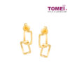 TOMEI Dangling Earrings, Yellow Gold 916 (9Q-YG1234E-1C) (2.77g)