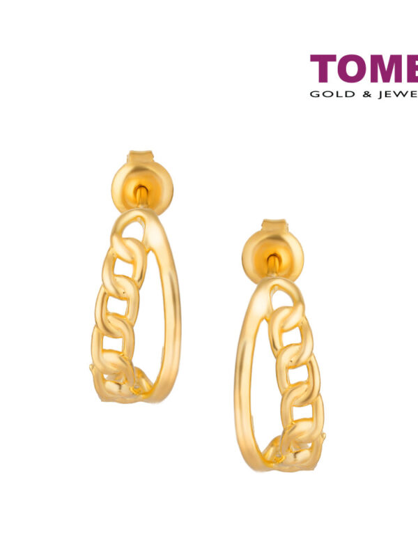 TOMEI Dangling Earrings, Yellow Gold 916