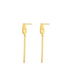 TOMEI Hulu Dangling Earring, Yellow Gold 916 (9Q-YG1250E-1C)
